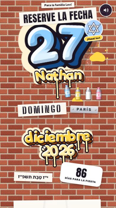 El save the date del diseño Arte urbano